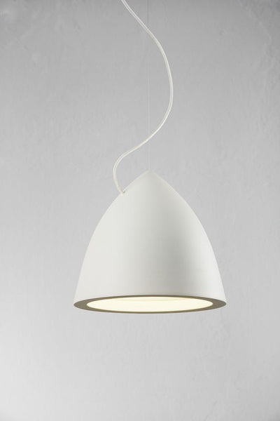 Enigma Metal Pendant Light in White (2 Sizes)