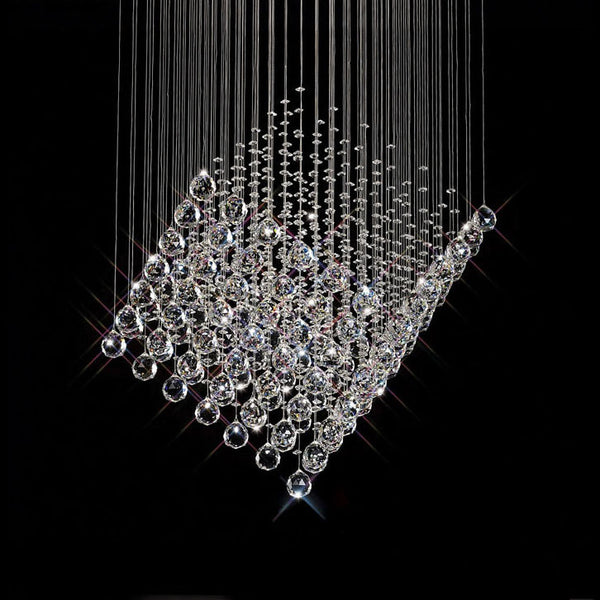 Moulin Black Shaded Crystal Floor Light