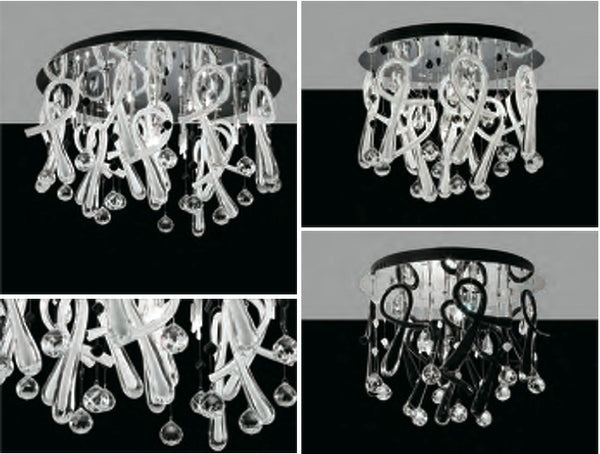 Elise 5 Arm Crystal Encrusted Chandelier