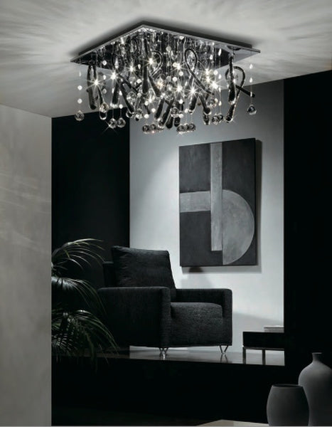 Elise 8 Arm Crystal Encrusted Chandelier