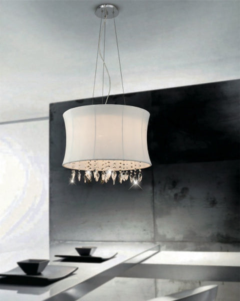 Chelsea 3 Arm White Crystal Chandelier