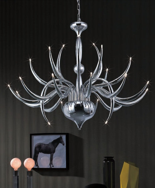 Moulin Red Shaded Crystal Pendant Chandelier (2 Sizes)
